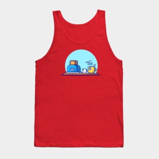 Toaster Bread And Tea Tank Top